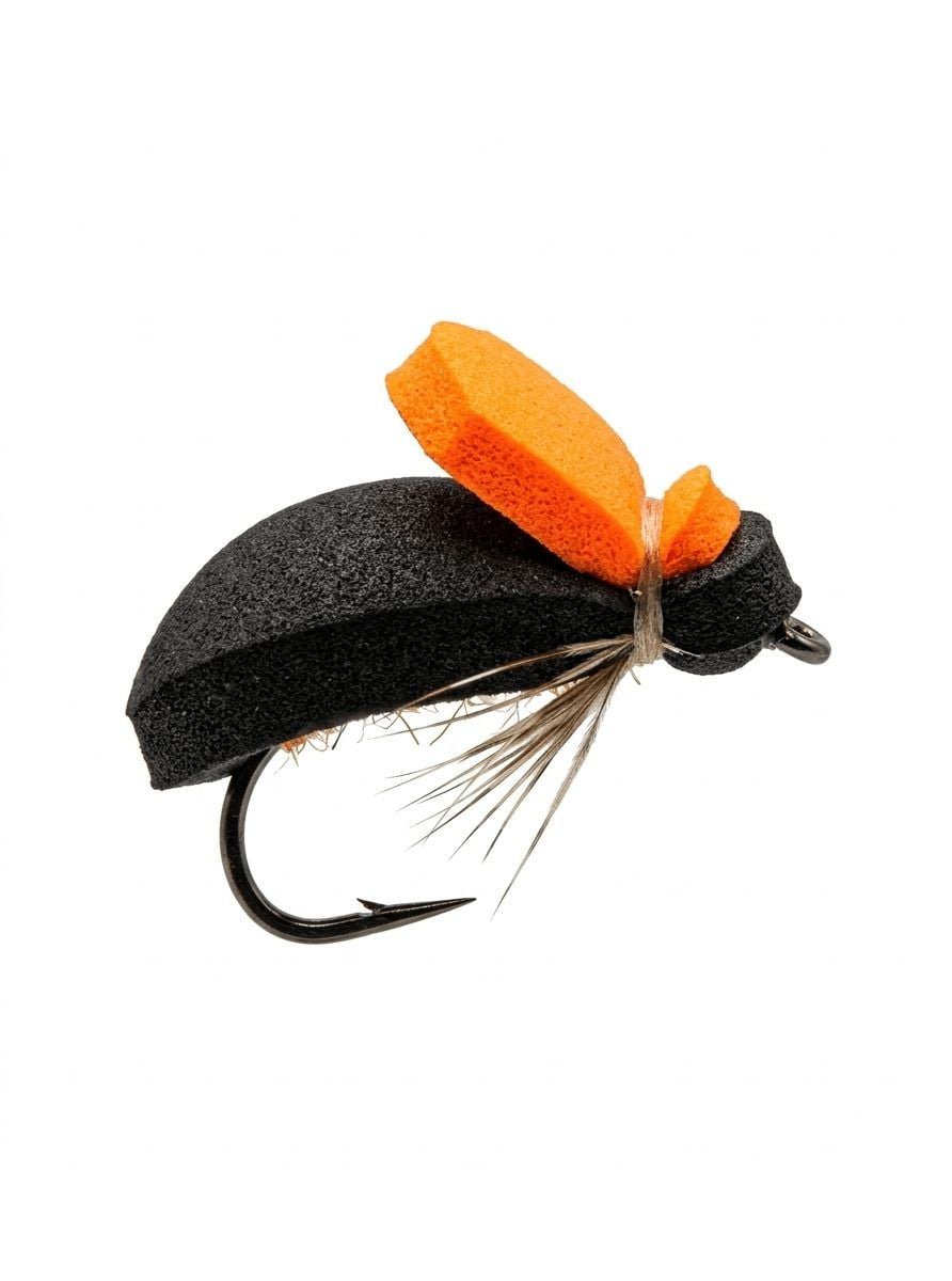 Foam bug with orange tag