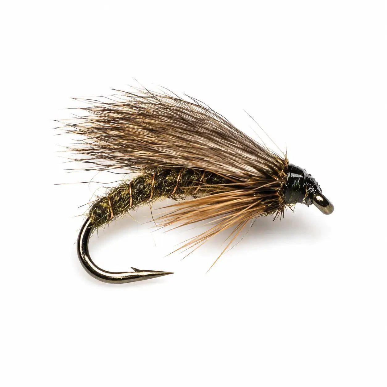 Olive Brown Caddisfly Dry Fly